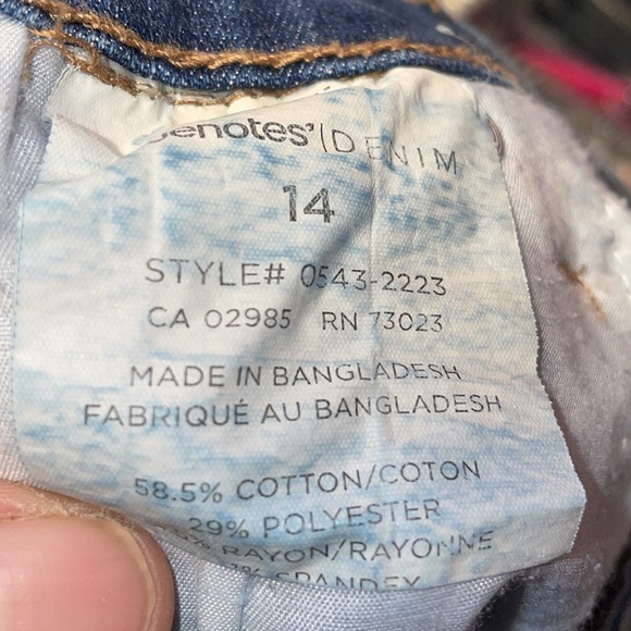 BlueNotes Emma High Rise Short shorts size 14 perfect shape denim shorts Jean - Picture 10 of 10